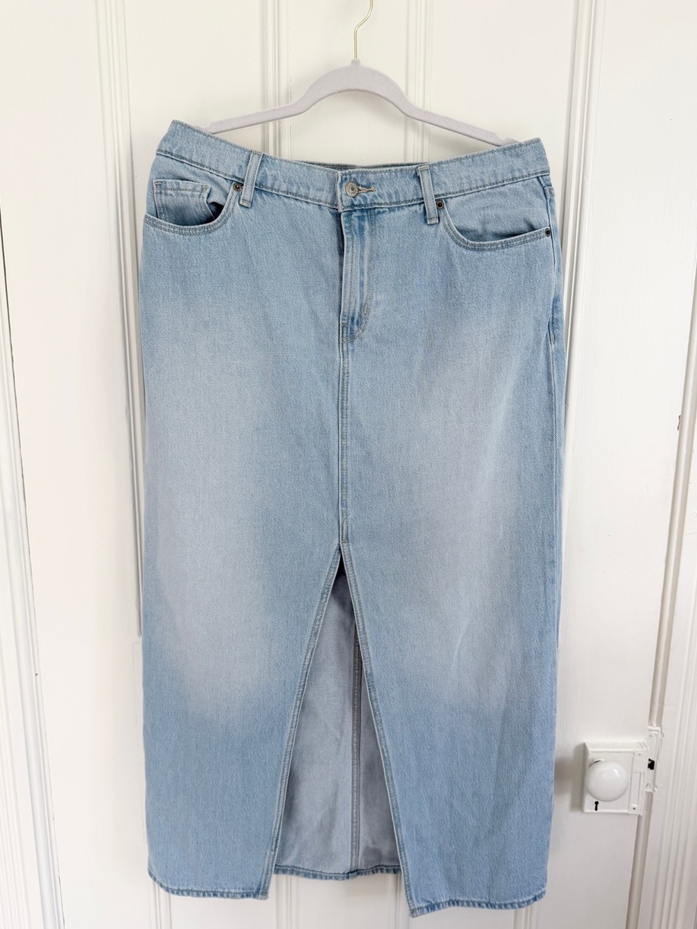 Light Wash Denim Maxi/ Midi Skirt – Size 10 - Old Navy - NWOT